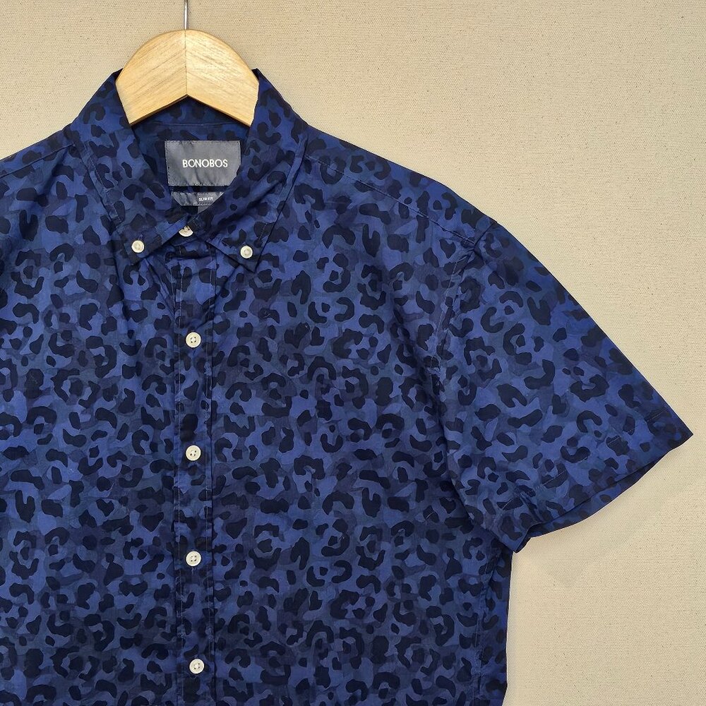Bonobos Short Sleeve Slim Fit Button Down Short S